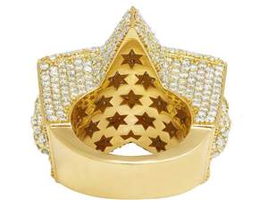 Anillo de moda de estilo Hip Hop con diamantes de moissanita redondos de plata esterlina S925 para hombres - Product Image 5