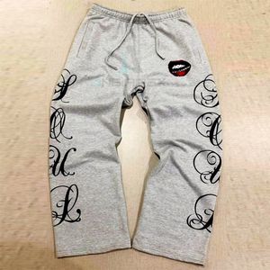 <b>White</b> Flame Print 100% Cotton Drawstring Tracksuit Pullover Hoodie <b>Jogger</b> Pants Two Piece Streetwear Set Custom Logo Winter Wear - Product Image 6