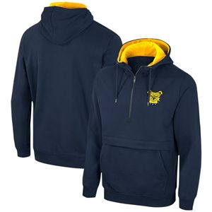 Sudadera con capucha North Carolina A & T Aggies Bulldog 1/4 Zip con acento amarillo para hombres y mujeres - Product Image 1