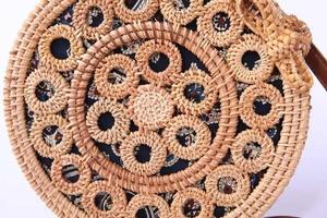 Meilleur prix personnalisable femmes sacs fourre-tout 100% cuir naturel multicolore toile doublure bambou poignée Direct Vietnam usine - Product Image 2