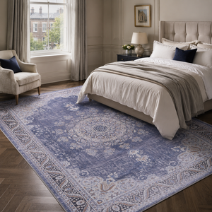Netline Home Heritage Patina Slate Grey Vintage <b>Washable</b> <b>Rug</b> - Product Image 2