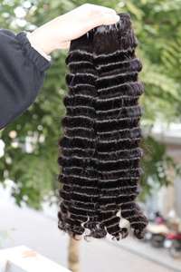 Cabello natural de trama rizada de pelo crudo vietnamita con precio al por mayor extensiones de cabello humano - Product Image 6