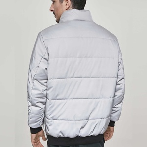 Veste coupe-vent pull réfléchissant siilver homme personnalisé de haute qualité avec fermeture à glissière avant 1/4 - Product Image 2