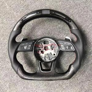 Pour <span class=keywords><strong>Audi</strong></span> A3 A4 A5 A6 A7 R8 <span class=keywords><strong>RS8</strong></span> <span class=keywords><strong>S8</strong></span> Racing LED mise à niveau et Modification volant tout cuir - Product Image 2