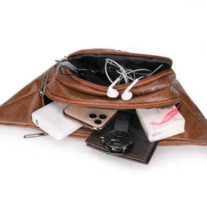 กระเป๋าคาดเอวหนังออกแบบโลโก้ได้ตามต้องการกระเป๋าคาดเอวทำจากหนัง - Product Image 3