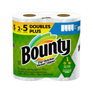 ใหม่ Bounty Quick - Size ผ้าขนหนูกระดาษขาว, 16ม้วนครอบครัว = 40ม้วนปกติ - Product Image 1