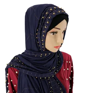 all kinds of crystal jersey hijab on sale hihh quality stretchy jersey hijab with crystal mix sale