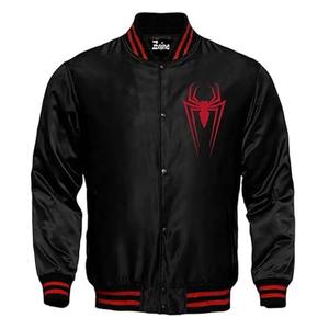 Satin <b>Jacket</b> With Own Your Designs Name and Logos Customized Design Embroidery Satin Baseball <b>Jackets</b> - Product Image 3