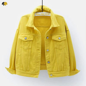 Chaqueta Vaquera para Mujer, Ropa Exterior Informal de Primera Calidad, Diseño de Logotipo Personalizado, Estándar de Exportación de Alta Calidad - Product Image 1