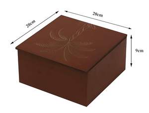 Caja de Joyería de Madera Estampada Estilo Vintage Hecha a Mano, Diseños Personalizados para un Patrón Único, Organización Premium de Accesorios - Product Image 6