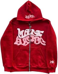 Nuevas sudaderas con diseños personalizados, impresión 3D en relieve, sudadera con capucha y cremallera, agrega tu logotipo o texto personalizado. - Product Image 1