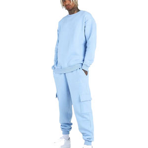 Ensembles de streetwear de haute qualité pour hommes, pantalon de survêtement évasé empilé avec logo brodé sur mesure, pantalon cargo à capuche pour l'hiver - Product Image 1