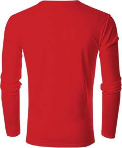 เสื้อยืดผ้าคอตตอนรัดคอวีของผู้ชาย OEM ดีไซน์เรียบง่ายออกแบบได้ตามต้องการราคา - Product Image 6