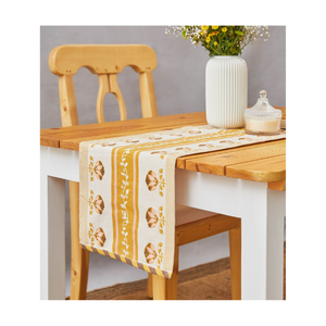 Make <b>Dining</b> Festive With 100% Cotton Embroidered Stripes Black Minimalistic <b>Table</b> <b>Runner</b> 120GSM 72 Inch India GOTS Certified OEM - Product Image 3