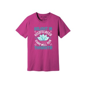 Camiseta informal de algodón 100% con impresión de temas de Buda en 3D, 12 opciones de color, 160-180, colocación de diseño personalizable GSM pesado - Product Image 4
