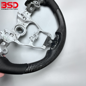 Volant de direction en fibre de carbone style <span class=keywords><strong>sport</strong></span> pour Toyota Corolla <span class=keywords><strong>Rav4</strong></span> Camry 2018-2021, compatible avec Toyota Camry <span class=keywords><strong>2023</strong></span> - Product Image 5