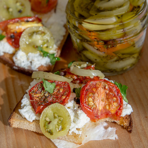Délicieuses tomates en conserve prix le moins cher fournisseurs de gros pour cornichon de tomate dans des bocaux en verre avec couvercle en étain - Product Image 6
