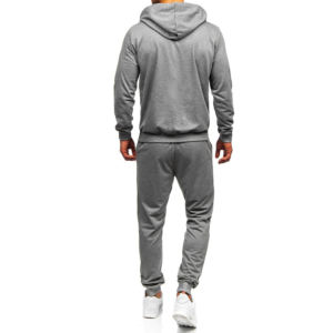 Survêtement unisexe à manches longues zippé 100% polyester de haute qualité ensembles de sport respirants à séchage rapide avec taille élastique pour adultes - Product Image 5