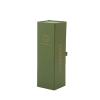 Custom Recyclable Luxury Magnetic Cardboard Wine Bottle Box Champagne Alcohol Gift Packaging and Shipping Box