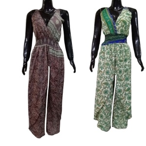 2022 nouvelle soie Boho indien robe multi-conception couleur assortie imprimé pantalon avec dentelle décoration chaud à la recherche en gros Saree - Product Image 1