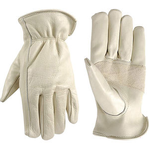 Gants de travail de sécurité de protection des mains en cuir de vache pour hommes et femmes gants de conducteur - Product Image 5