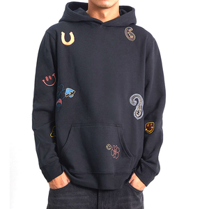 เสื้อฮู้ดดี้ปักลายสำหรับผู้ชาย น้ำหนักเบา ผ้าฝ้าย 100% รับทำโลโก้ ระบายอากาศได้ดี เก็บความร้อน มีกระเป๋า เหมาะสำหรับฤดูใบไม้ร่วง คุณภาพขายส่ง - Product Image 1