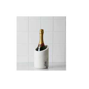 Refroidisseur de vin en marbre Seaux à glace Refroidisseur de bouteilles en métal et refroidisseur de vin Couleur noir et blanc et vente - Product Image 4