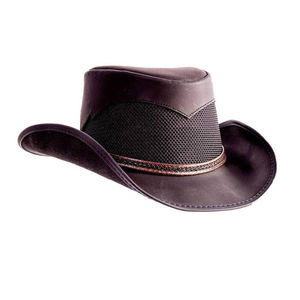 Venta al por mayor de fábrica, sombrero de vaquero occidental de verano, sombrero de cuero para montar al aire libre para adultos - Product Image 4