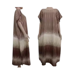 Chibi Lgn élégant été rayonne Duster confortable taille élastique robe pour les grandes tailles Super relaxant léger doux respirant - Product Image 5