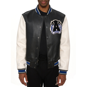 Vestes Avirex en cuir pour hommes, ajustées et amples/Produit populaire Meilleur veste Avirex en cuir coupe ajustée pour hommes pour l'hiver - Product Image 3
