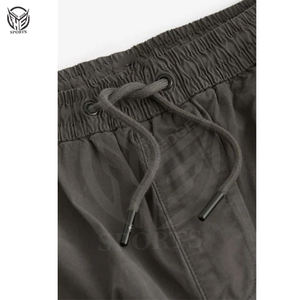 Vente en gros de shorts cargo pour hommes taille élastique Streetwear 100% coton toile coupe-vent séchage rapide respirant été - Product Image 4