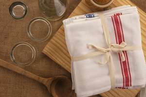 Paños de limpieza de cocina de algodón 100% con patrón de rayas cuadradas tejidas, toallas de cocina para uso doméstico - Product Image 4
