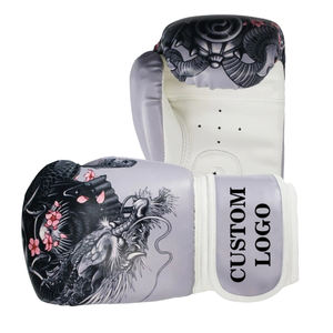SUOTF-Guantes de boxeo de cuero para hombre y mujer, almohadillas de boxeo, Dragon Warrior, Tiger Muay Thai - Product Image 5