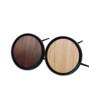 Elegante Mesa Redonda de madera, pieza lateral ideal para salas de estar y dormitorios - Product Image 2