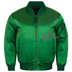 แจ็กเก็ตบอมเบอร์สำหรับผู้ชายเสื้อแจ็กเก็ตผ้าซาตินมหาวิทยาลัยสำหรับฤดูหนาวออกแบบได้ตามต้องการ - Product Image 5