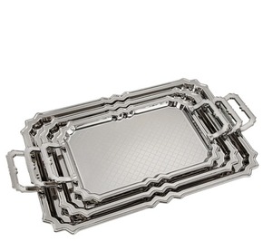 Bandeja de Chocolate de Metal plateado hecha a mano, plato de postre elegante para regalo de fiesta de boda, uso de banquete de Hotel, decoración del hogar - Product Image 3