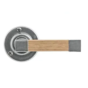 Алюминиевая дверная ручка деревянная классическая роскошная дизайнерская алюминиевая дверная ручка для деревянной двери по оптовой цене