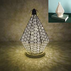 Lampe <span class=keywords><strong>Orientale</strong></span> Accessoires De Décoration De Mariage Romantique Creux-Sculpté Lampe À LED <span class=keywords><strong>Lanterne</strong></span> À Vent Pour La Décoration De La Maison - Product Image 2
