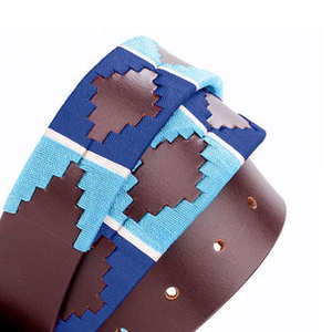 Ceintures polo en cuir véritable faites à la main multicolores pour hommes et femmes - Product Image 6