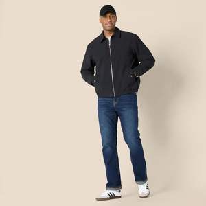 Blouson aviateur zippé léger et extensible de coupe décontractée pour homme - Product Image 6
