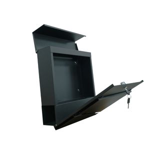 Buzón independiente de acero galvanizado de estilo americano al por mayor para el hogar, duradero, impermeable, montado en la pared, apartamento inteligente antirrobo - Product Image 5