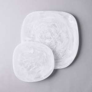 ทำด้วยมือแผ่นเรซินบริสุทธิ์จานรอบเรซินอาหารที่ให้บริการที่กำหนดเองแผ่นและสีในราคาที่ดีที่สุด - Product Image 4