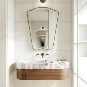 Miroir d'intérieur irrégulier de style italien Miroir de salle de bain design asymétrique Miroir italien de forme esthétique - Product Image 6