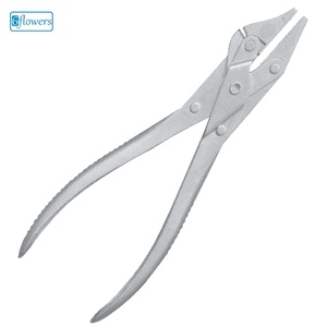 6flowers F9-651 Pinza de Punta Plana de Acero Inoxidable de 18 cm, Instrumento Quirúrgico Clase I, Herramienta de Operación Manual con Certificación CE - Product Image 1
