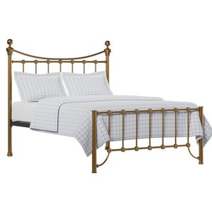 Cama de latón grabada a mano que refleja la excelencia artística, adecuada para la decoración elegante de un dormitorio principal. - Product Image 4