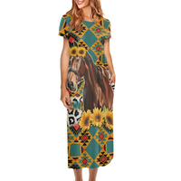Robe Mumu OEM pour femme, disponible en grandes tailles, vente en gros directe d'usine, élégante, taille naturelle, en satin, OEM rapide