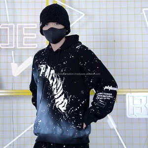 Sudadera con Capucha para Hombre, Cuello Redondo, 100% Poliéster, Diseño Holgado con Estampado Vintage, Colección de Invierno - Product Image 6