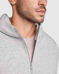 Sweat à capuche simple en molleton 100% coton offrant une chaleur fiable et une sensation respirante pour les vêtements de sport d'automne en plein air - Product Image 5