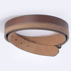 Cinturón de negocios formal de cuero genuino de vaca clásico para hombre de alta calidad estilo informal con acero para hebilla - Product Image 6