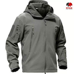 Customized Design Softshell <b>Jacket</b> for <b>Men</b> Zipper Closure Breathable Fabric with Customized Logo - Product Image 5
